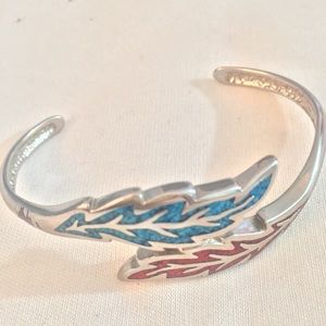 Vintage Coral & Turquoise Cuff